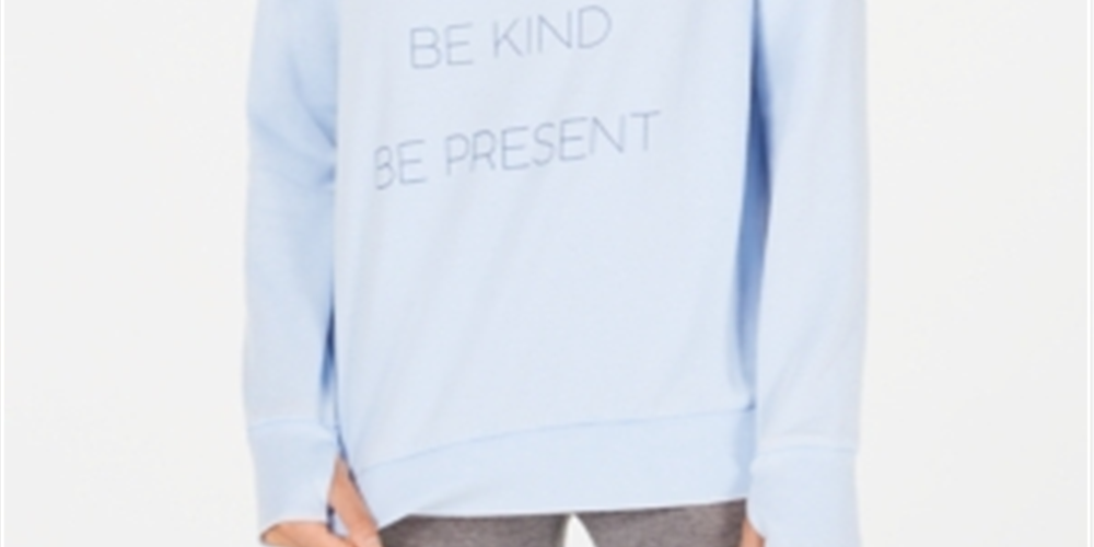 Ideology Women's Be Loving Fitness Activewear Moletom Azul Tamanho X-Small