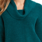 Suéter feminino com decote canoa e bainha ventilada, tamanho pequeno, verde, estilo Style &amp; Co