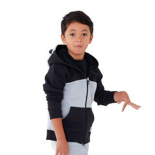 Cubcoats Kid's Transforming 2 in 1 Hoodie Sweater Jacket and Soft Character Plushie Black Size 2T