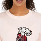 Tommy Hilfiger Suéter Feminino Manga Longa Estampado Terrier Rosa Tamanho Grande