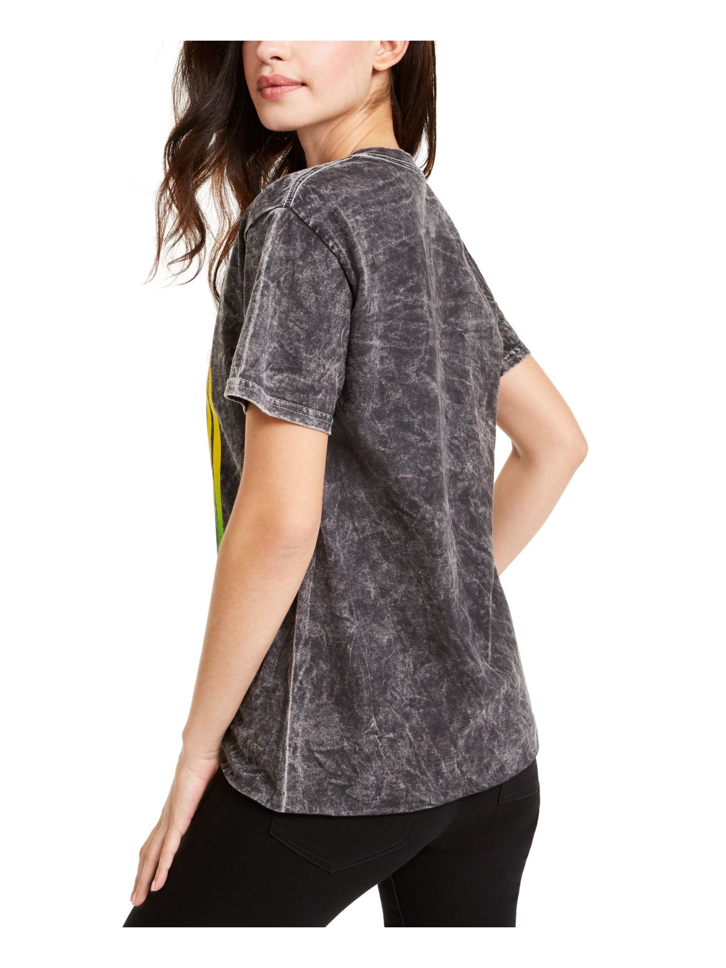 Camiseta feminina vintage Jimi Hendrix Graphic, cinza, tamanho médio