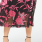 Saia evasê com estampa floral feminina Alfani, rosa, tamanho 12, pequena