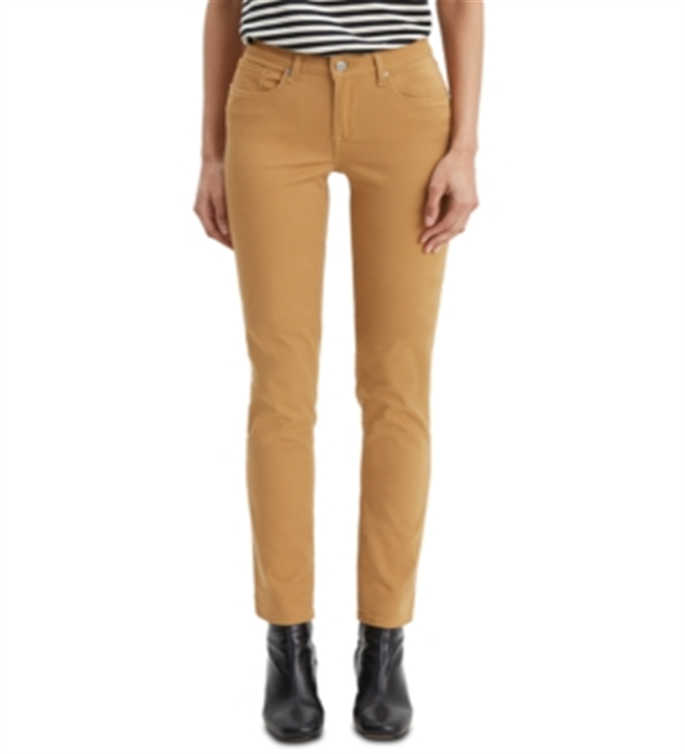 Calça jeans skinny clássica feminina Levi's marrom tamanho 16