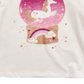 Camiseta infantil feminina Epic Threads Unicórnio Globo de Neve, tamanho 3T, branca