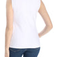 INC International Concepts Regata feminina casual com cadarço, branca, tamanho X-S