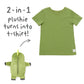Camiseta Cubcoats Transforming 2 em 1 Unissex Dayo Verde