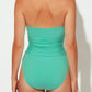 Maiô feminino Bleu Rod Beattie Urban Goddess Plunge Halter, verde, tamanho 10