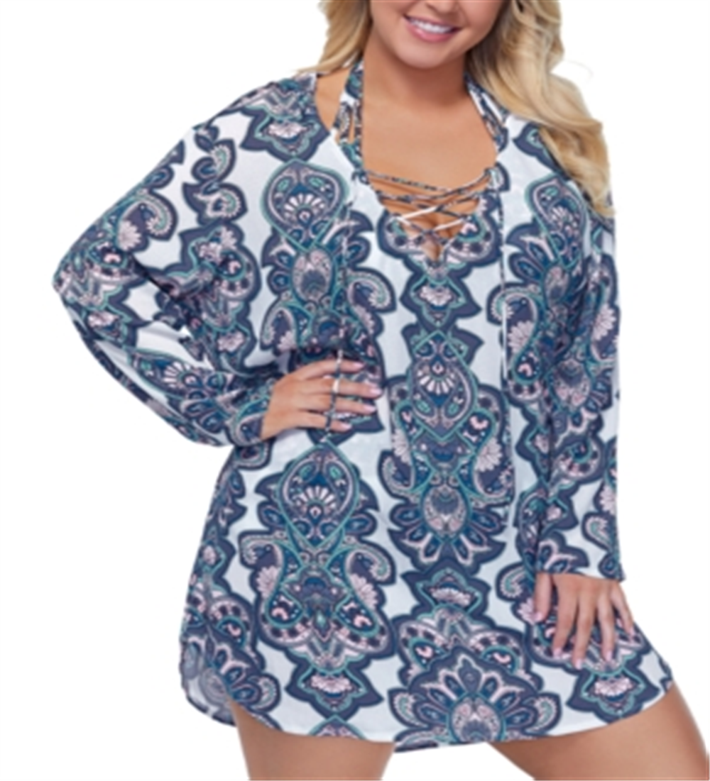 Moletom com capuz feminino Raisins Curve Trendy Plus Golden Hour Alba, branco, tamanho 1X