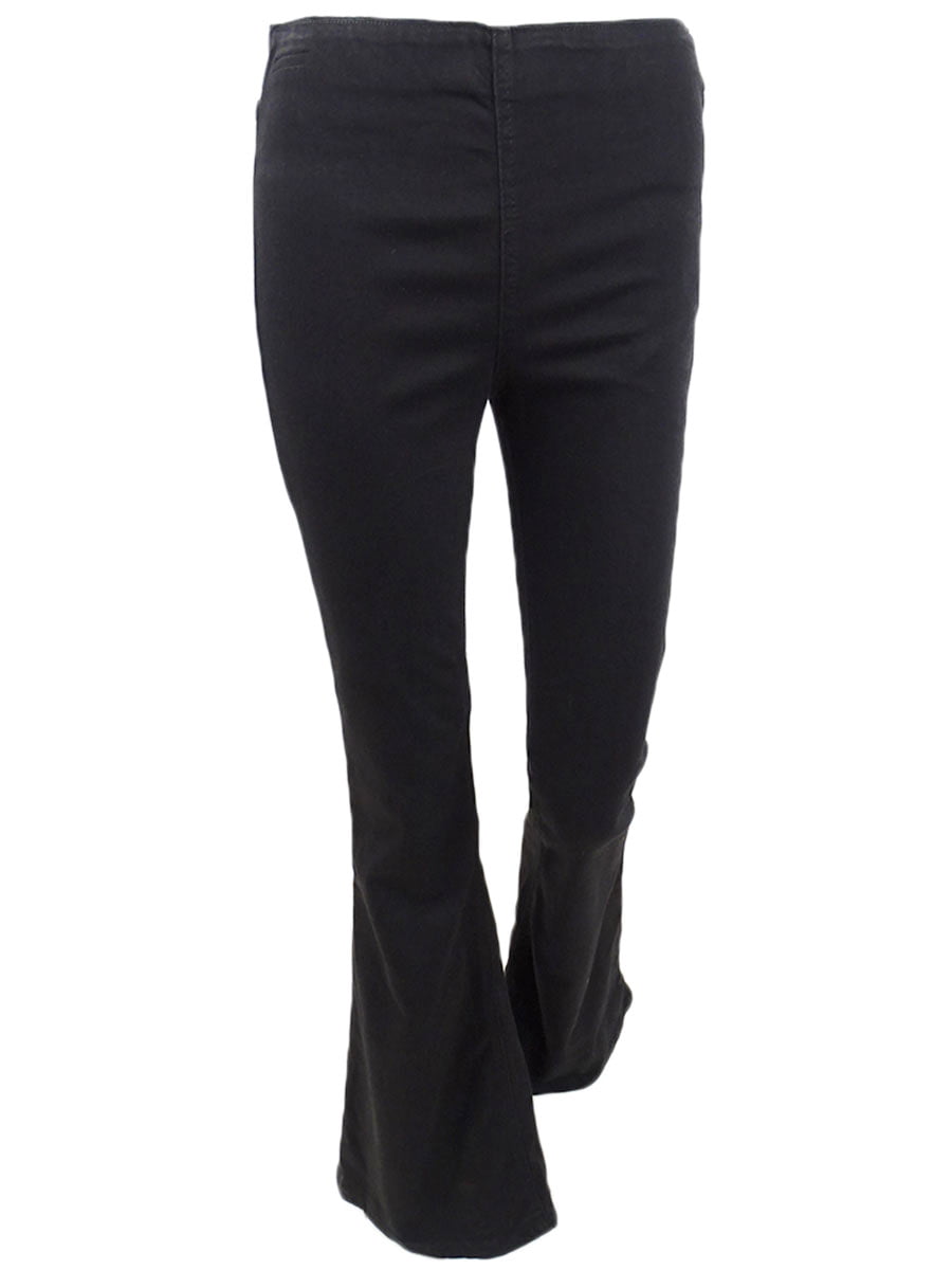 Calça jeans feminina flare Ella Moss preta tamanho 32