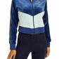 Jaqueta Nike Velour Colorblocked Feminina Azul Tamanho Grande