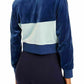 Jaqueta Nike Velour Colorblocked Feminina Azul Tamanho Grande
