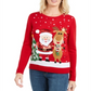 Karen Scott Suéter Feminino Friendly Santa Vermelho Tamanho Pequeno Médio