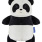Cubcoats Papo The Panda 2 em 1 com capuz e pelúcia macia, preto e branco, unissex