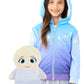 Cubcoats Transformando 2 em 1 X Disney Frozen(TM) Elsa 2 em 1 Bicho de Pelúcia com Capuz Azul