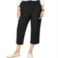 Calça Capri Sarja Feminina Charter Club Preta Tamanho 6