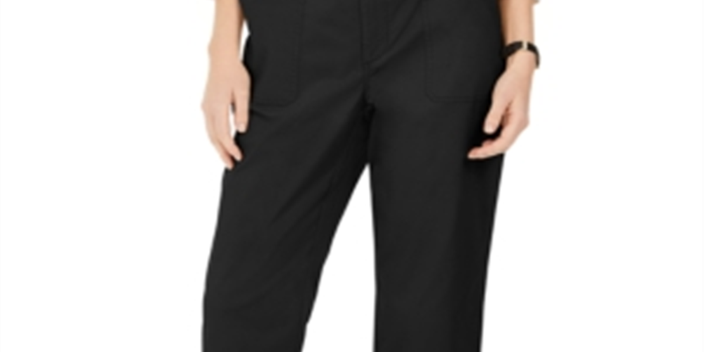 Calça Capri Sarja Feminina Charter Club Preta Tamanho 6