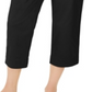 Calça Capri Sarja Feminina Charter Club Preta Tamanho 6
