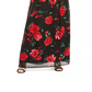 Vestido longo feminino com estampa floral e alças finas, preto, tamanho 14, da INC International Concepts