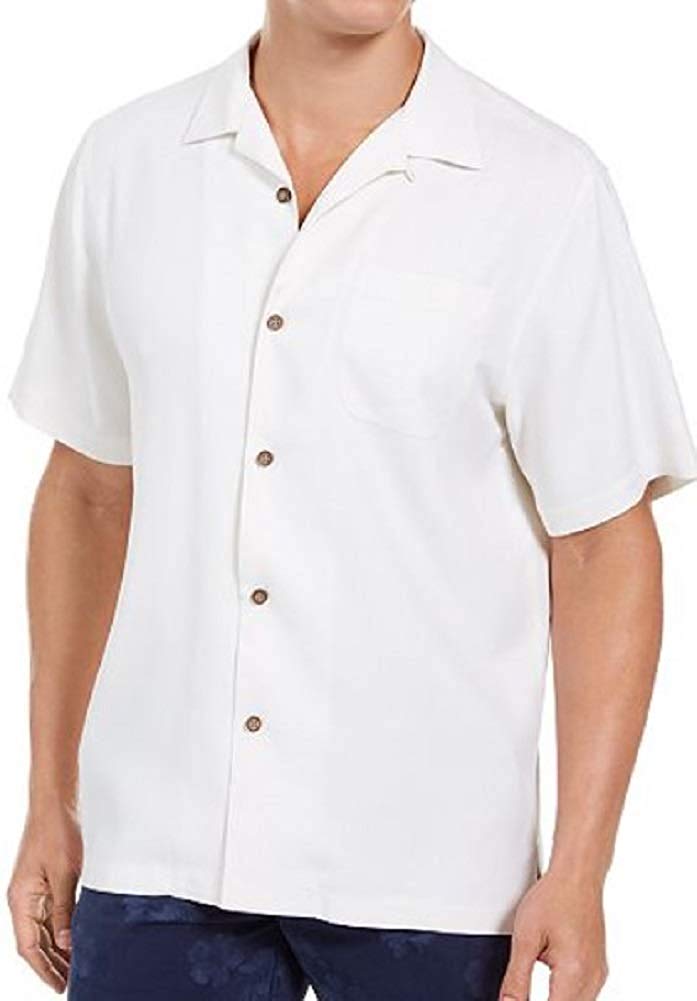Camisa Tommy Bahama Marlin Sunset Masculina Branca Tamanho Grande