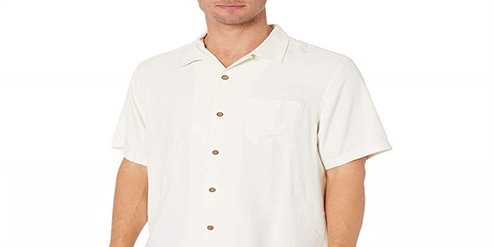 Camisa Tommy Bahama Marlin Sunset Masculina Branca Tamanho Grande