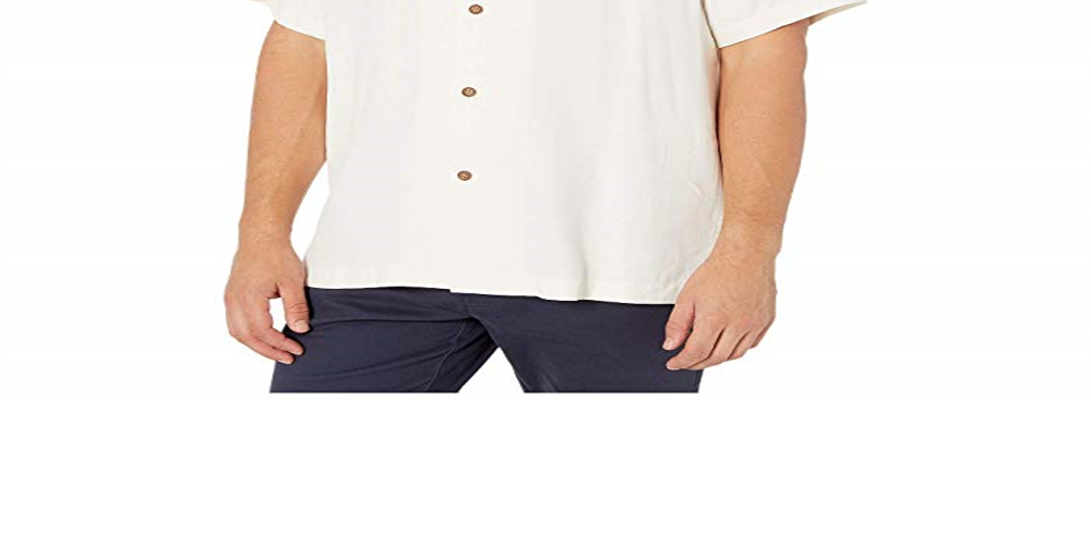 Camisa Tommy Bahama Marlin Sunset Masculina Branca Tamanho Grande