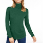 Blusa feminina de gola alta Maison Jules, verde, tamanho pequeno