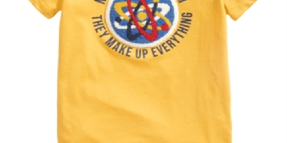 Camiseta Epic Threads Little Boy's Atom Chenille, amarela, tamanho 7