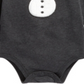 Body manga longa boneco de neve First Impressions para bebê menino cinza tamanho 12 MOS
