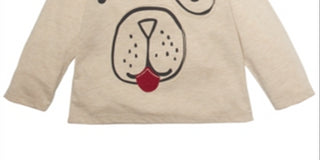 Camiseta manga longa para cachorro First Impressions Baby Boy, marrom, tamanho 3-6 meses