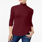 Blusa feminina de gola alta Maison Jules, vermelha, tamanho médio