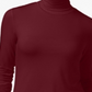 Blusa feminina de gola alta Maison Jules, vermelha, tamanho médio