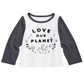 Camiseta de algodão estampada Planet para bebê First Impressions, tamanho 12 MO
