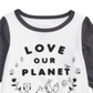 Camiseta de algodão estampada Planet para bebê First Impressions, tamanho 12 MO