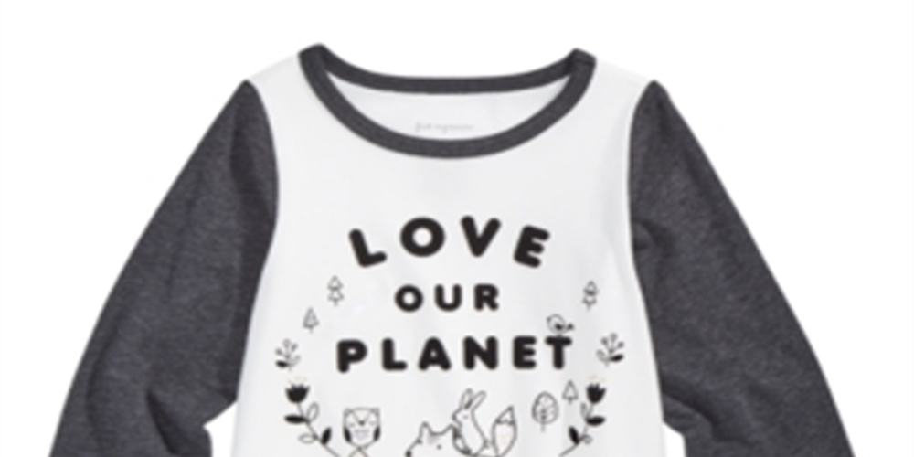 Camiseta de algodão estampada Planet para bebê First Impressions, tamanho 12 MO