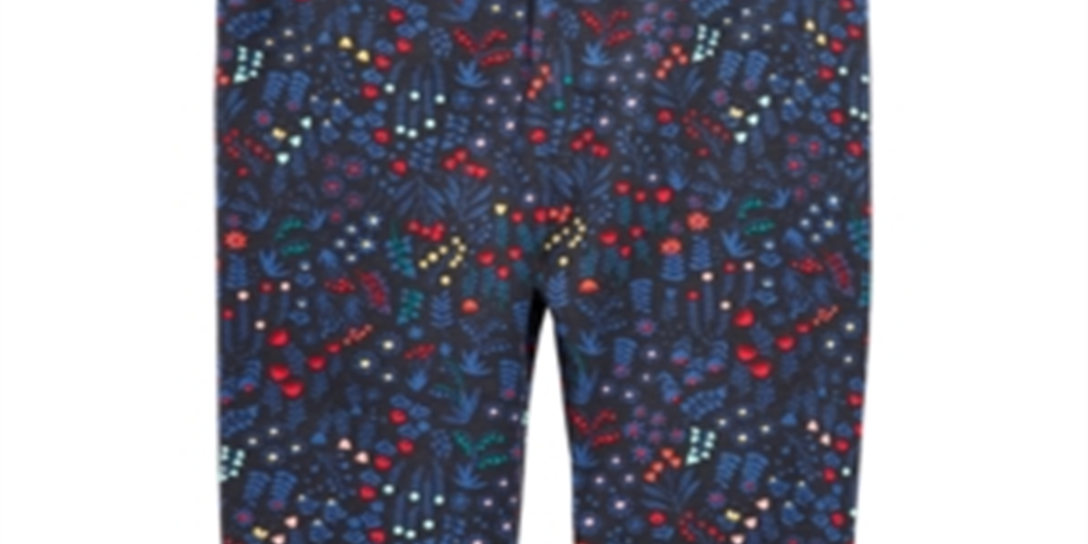 Leggings estampadas florais para bebês meninas First Impressions, pretas, tamanho 18 meses