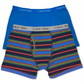 Calvin Klein Little &amp; Big Boys - Pacote com 2 Cuecas Boxer Azul Tamanho GG
