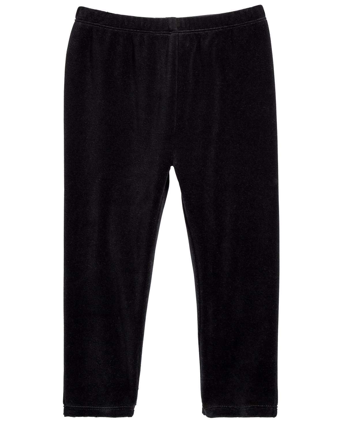 Leggings de veludo para meninas First Impressions, pretas, tamanho 4T