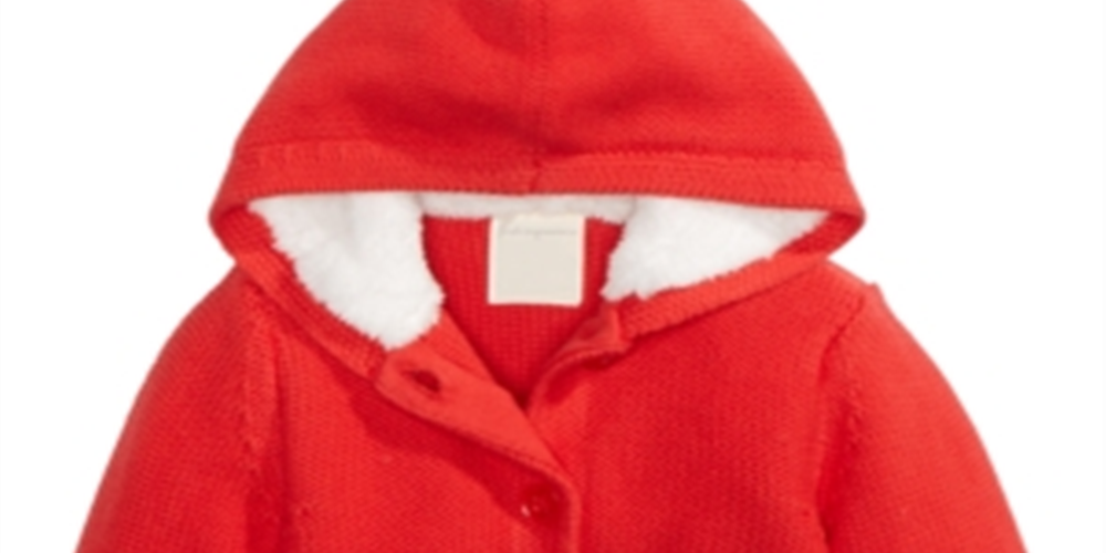 First Impressions Baby Boy &amp; Girl's Baby Boy's &amp; Girl's Faux Sherpa Forro Capuz Vermelho Tamanho 3-6M