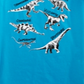 Camiseta infantil Epic Threads Little Boy's Dinos 101, azul, tamanho 7