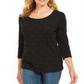 Karen Scott Top Feminino com Tachas Preto Tamanho Pequeno Pequeno