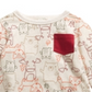 Camiseta infantil First Impressions com estampa de animais da floresta para meninos, tamanho 4T, marrom