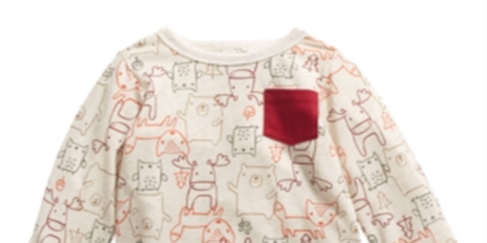 Camiseta infantil First Impressions com estampa de animais da floresta para meninos, tamanho 4T, marrom