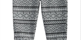 Calça jogger de algodão com estampa Fair Isle para meninos First Impressions, cinza, tamanho 3T