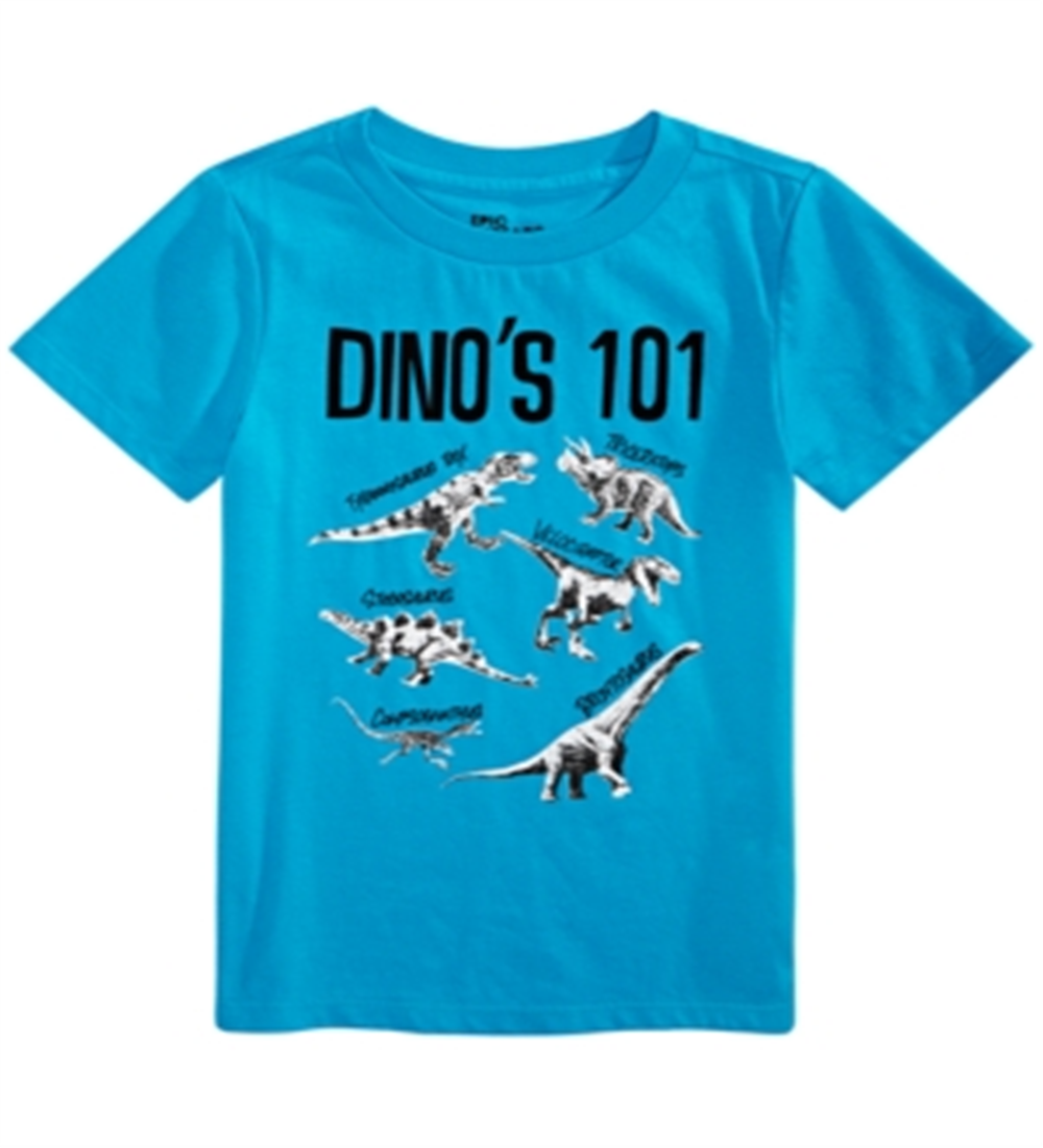 Camiseta infantil masculina Epic Threads Dinos 101 azul tamanho 3T