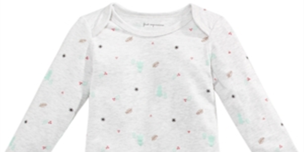Body estampado de árvore para bebê menino First Impressions, cinza, tamanho recém-nascido