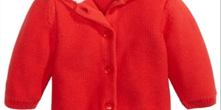 First Impressions Baby Boys & Girl's Hooded Sweater Red Size 0-3 Months