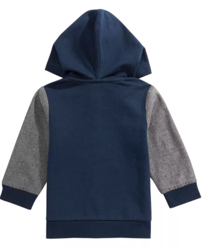 Jaqueta com capuz e patchwork First Impressions para meninos, vários tamanhos, azul, 12MOS