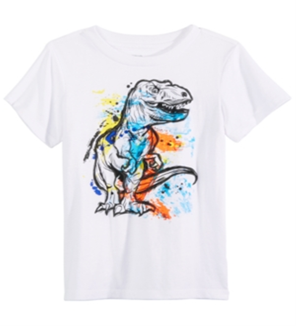 Camiseta infantil Epic Threads Big T-Rex para meninos, tamanho 5, branca