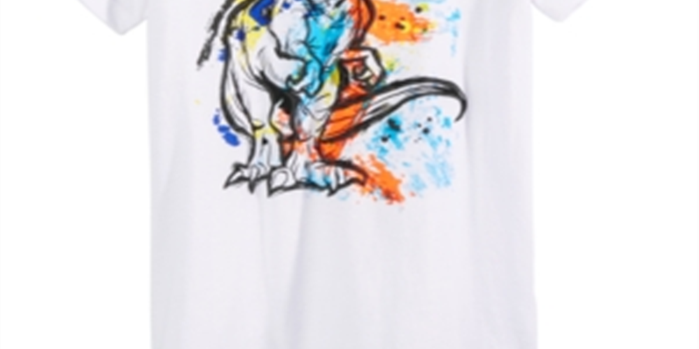 Camiseta infantil Epic Threads Big T-Rex para meninos, tamanho 5, branca