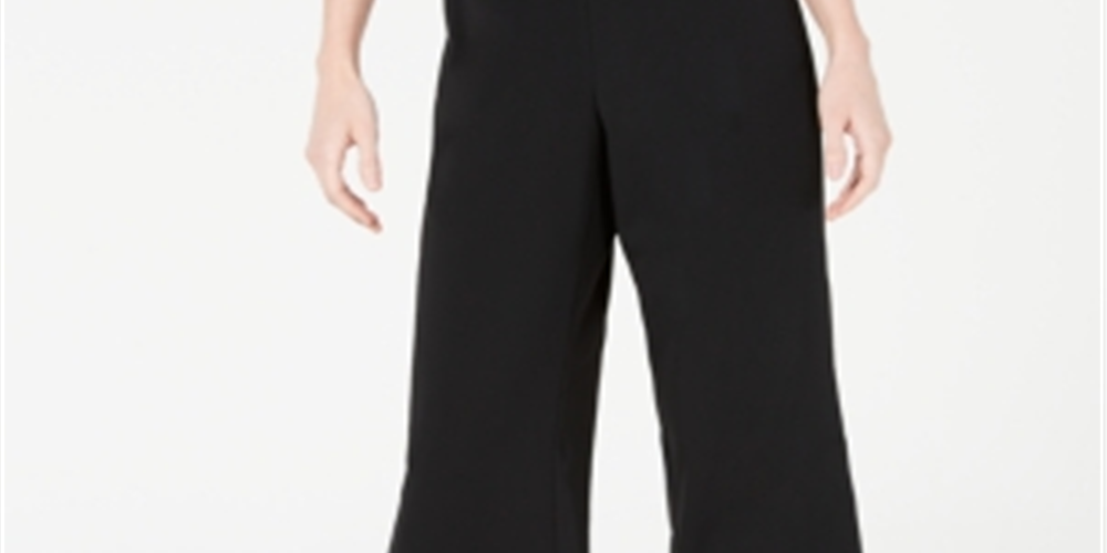 Calça Capri Feminina Alfani Preta Tamanho Pequeno Grande